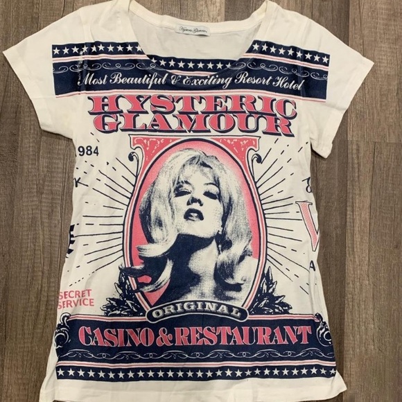 Hysteric Glamour Tops - Hysteric Glamour Hollywood Graphic Top